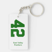 Jersey Number Sleutelhanger (achterkant)