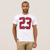 Jersey nummer 23 t-shirt (Voorkant volledig)