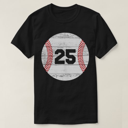  Jersey nummer 25 T-shirt (Design voorkant)