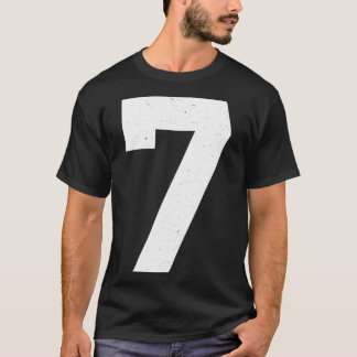 Jersey nummer 7 Athletic Style Sports Graphic T-shirt