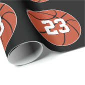 Jersey nummer en team kleursport cadeaupapier (Rol Hoek)