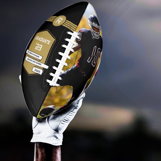 Jersey Nummer | Goud Afstuderen Monogram American Football