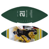 Jersey Nummer | Groen & Goud Afstuderen Monogram American Football (Panelen)