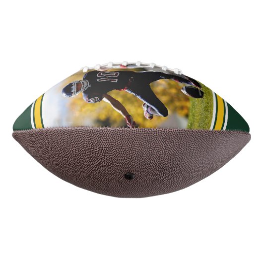 Jersey Nummer | Groen & Goud Afstuderen Monogram American Football (Gedraaid 270)