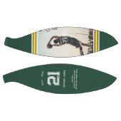 Jersey Nummer | Groen & Goud Afstuderen Monogram Basketbal (Panelen)