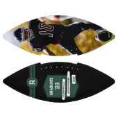 Jersey Nummer | Monogram groen Afstuderen American Football (Panelen)