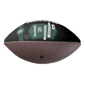 Jersey Nummer | Monogram groen Afstuderen American Football (Gedraaid 270)