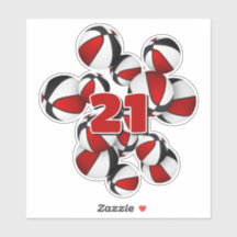 Jersey nummer op cluster van rode zwarte basketbal