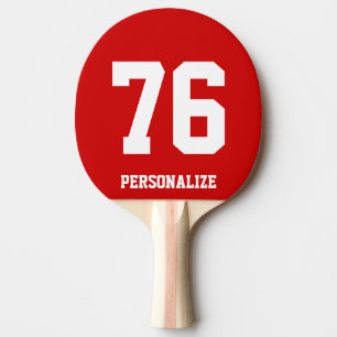 Jersey nummer ping pong paddle for table tennis tafeltennisbatje