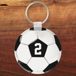Jersey nummer voetbal Custom Soccer Player Sleutelhanger