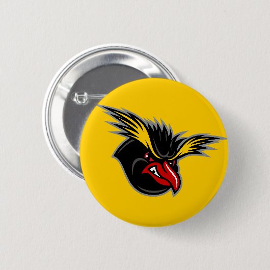 Jersey Penguins "Angry Penguin" Ronde Button (Voorkant /achterkant)
