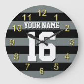 Jersey Preppy Stripe Grote Klok (Voorkant)