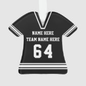 Jersey Shaped Personalized Football Ornaments Ornament (achterkant)
