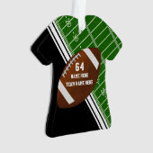 Jersey Shaped Personalized Football Ornaments Ornament (voorkant)