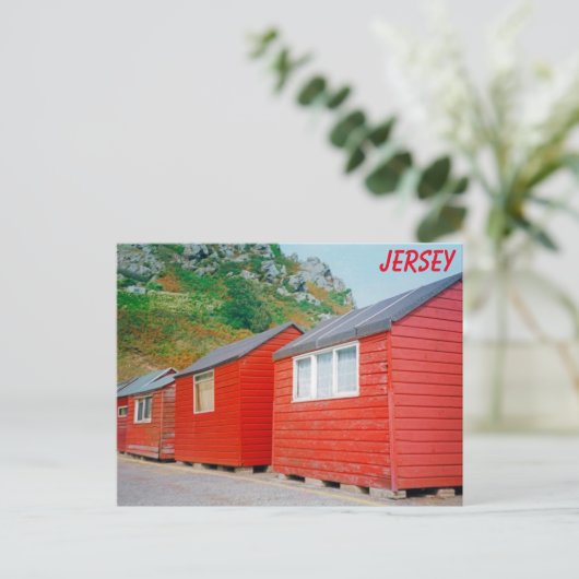 Jersey sheds briefkaart (Staand voorkant)