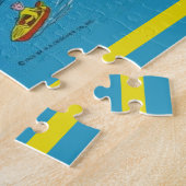 Jersey Shore 16x20 geïllustreerde kaart Legpuzzel (Zijkant)