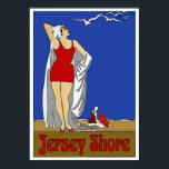 Jersey Shore Art Deco  Poster<br><div class="desc">New Jersey Shore,  vintage</div>