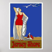 Jersey Shore Art Deco Poster (Voorkant)