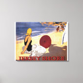 Jersey Shore Beach Canvas Afdruk (Voorkant)