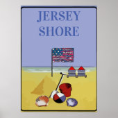 Jersey Shore Beach Style Poster (Voorkant)