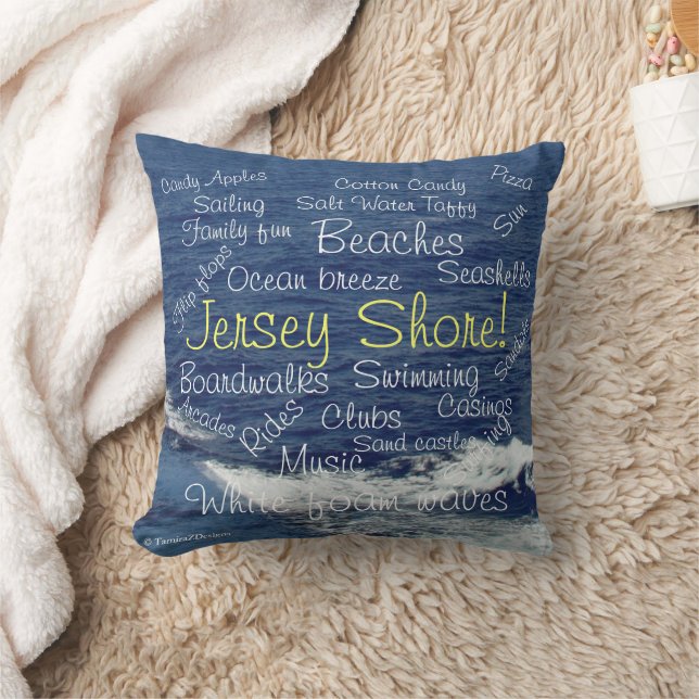 Jersey Shore Beach Waves Tranquility Pillow Kussen (Deken)