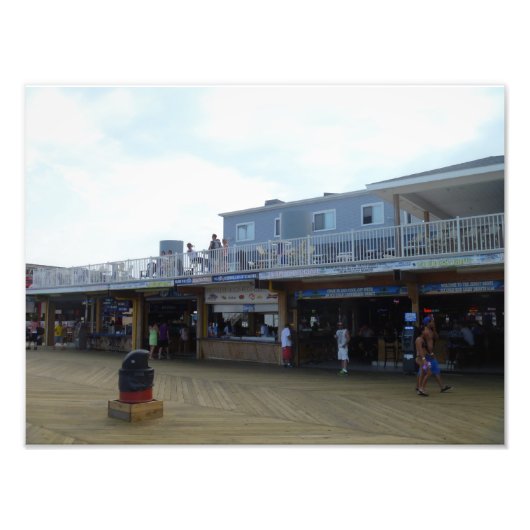 Jersey Shore - Beachcomber - Seaside New Jersey Foto Afdruk (Voorkant)
