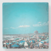 Jersey Shore Beachy Stenen Onderzetter (Voorkant)