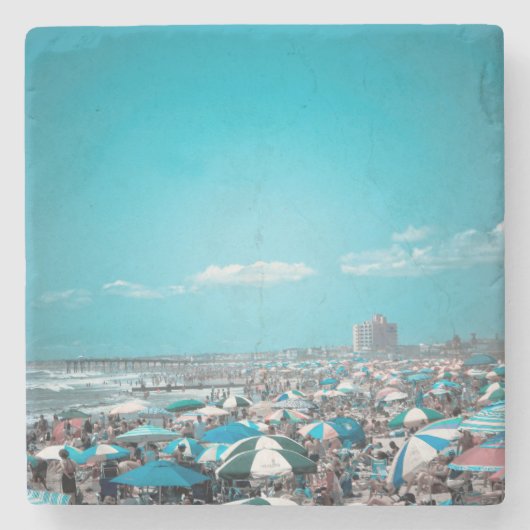 Jersey Shore Beachy Stenen Onderzetter (Voorkant)