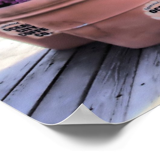 Jersey Shore Boardwalk HDR. Poster (Hoek)