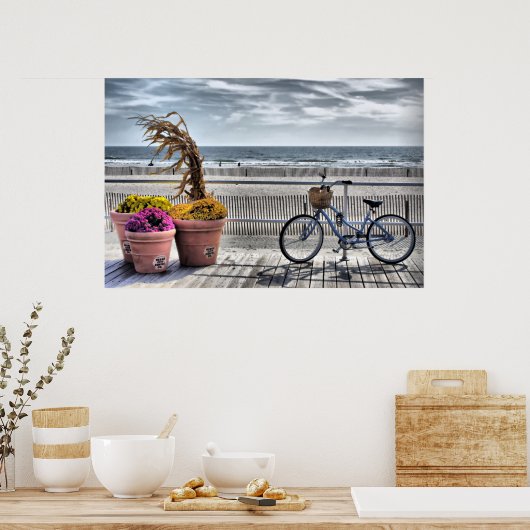 Jersey Shore Boardwalk HDR. Poster (Keuken)