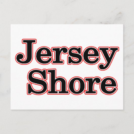Jersey Shore Briefkaart (Voorkant)