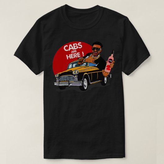 Jersey Shore CABS ZIJN HIER T-shirt (Design voorkant)