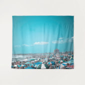 Jersey Shore Coastal Beach Art Tapestry Wandkleed (Voorkant (horizontaal))