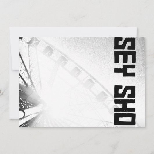 JERSEY SHORE Destination Wedding Invitation Kaart (Achterkant)