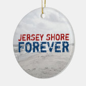 Jersey Shore Forever kerstornament Keramisch Ornament (Links)