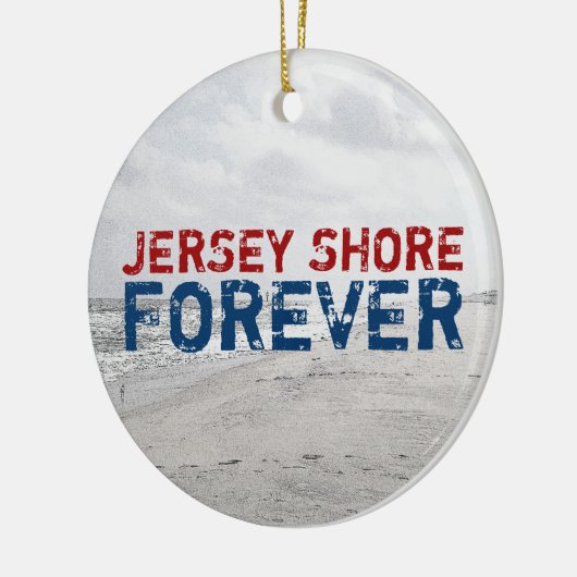 Jersey Shore Forever kerstornament Keramisch Ornament (Links)