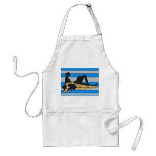 Jersey Shore, Gal op Beach Towel Standaard Schort