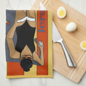 Jersey Shore, Gal op Beach Towel Theedoek (Quarter Fold)