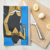 Jersey Shore, Gal op Beach Towel Theedoek (Quarter Fold)