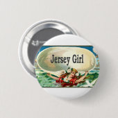 Jersey Shore Jersey Girl Ronde Button 5,7 Cm (Voorkant /achterkant)