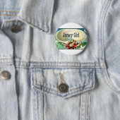 Jersey Shore Jersey Girl Ronde Button 5,7 Cm (In situ)