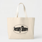Jersey Shore Oval Grote Tote Bag (Voorkant)
