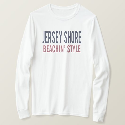 Jersey Shore strandstijl T-shirt (Design voorkant)