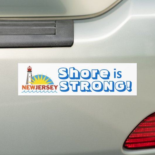 Jersey Shore Strong Bumpersticker (Op auto)