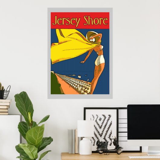 Jersey Shore  Style Poster (Thuiskantoor)