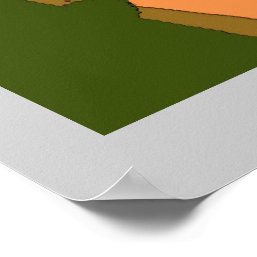 Jersey Shore Style, voeg tekst toe Poster (Hoek)