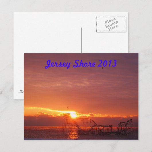 Jersey Shore Sunrise Briefkaart (Voorkant / Achterkant)