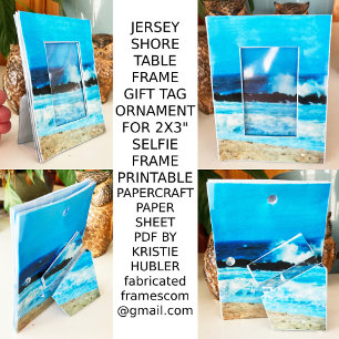 Jersey Shore Tafel Lijst Gift Label Ornament papie