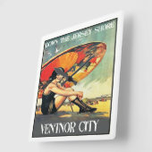 Jersey Shore Ventnor City Wall Clock Vierkante Klok (Hoek)
