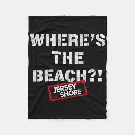 Jersey Shore - Waar is het strand Fleece Deken (Voorkant)